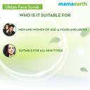 Check out Mamaearth Ubtan Scrub For Face With Turmeric & Walnut For Tan Removal (100gm) reviews