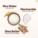 Mamaearth Rice Water Hydrating Body Lotion with Rice Water & Niacinamide for Dewy Glass Skin (400ml)