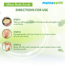 Mamaearth Ubtan Body Scrub with Turmeric & Saffron for Tan Removal (200g)