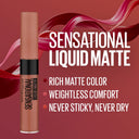 Maybelline New York Sensational Liquid Matte Lipstick, Weightless Comfort
