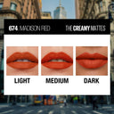 Maybelline New York Color Sensational Creamy Matte Lipstick, Lasts Up To 12H (3.9gm)