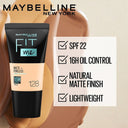 Maybelline New York Fit Me Matte + Poreless 16H Oil Control Foundation With SPF 22 PA ++ (18ml)