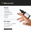 Shop Minimalist 2% Alpha Arbutin Face Serum With Butylresorcinol & Ferulic Acid For Hyperpigmentation (30ml) Online in India Chennai Tamil Nadu / Review