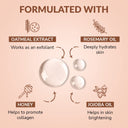 Mirabelle Oat Meal Korean Face Sheet Mask For Skin Nourishment | Exfoliates (Pack of 2)
