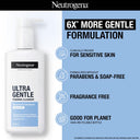 Neutrogena Ultra Gentle Foaming Face Cleanser Protect Skin Moisture - For Oily & Sensitive Skin (200ml)