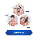 NIVEA Men Body Wash, Cool Kick with Refreshing Icy Menthol, Shower Gel for Body, Face & Hair (250ml)