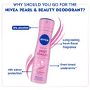 Nivea Pearl & Beauty Deodorant For Women for Beautiful Underarms & 48h Protection (150ml) Online review