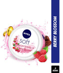NIVEA SOFT Light cream with Vit E, Jojoba oil & Berry fragrance for Non-sticky, Soft & Hydrated skin