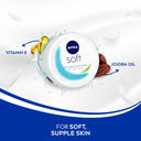 Nivea Soft Light Moisturizer for Face, Hand & Body, Non-Sticky Cream with Vitamin E & Jojoba Oil