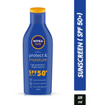 Nivea Protect & Moisture Sun Lotion SPF 50+ with UVA & UVB Protection, Water Resistant Sunscreen