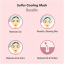 O3+ Purifying Sulfur Cooling Facial Mask with Organic Willow Bark and Mint for Acne Mark Removal and Radiant Glow