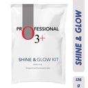 O3+ Shine & Glow Facial Kit for Instant Glowing Skin | Unisex Facial Kit for All Skin Types (32gm+6ml)
