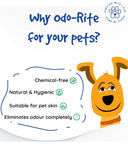 Odo-Rite Pet Area Freshener – 200ml Natural Odor Remover Spray, Safe & Biodegradable, for Pet Bedding, Cages, Home & Multi-Surfaces