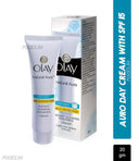 Olay Natural Aura Day Cream With SPF 15, Glowing Radiance Cream With Niacinamide, Vitamin Pro B5, E