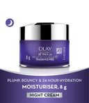 Olay Retinol 24 Night Moisturiser Renews & Resurfaces Skin No Redness Or Irritation Fragrance Free (8gm)
