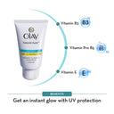Olay Natural Aura Day Cream With SPF 15, Glowing Radiance Cream With Niacinamide, Vitamin Pro B5, E