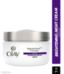 Buy Olay Natural Aura Night Cream, Nourishing Repair Cream with Vitamin B3, Pro B5, E (50gm) Online in India
