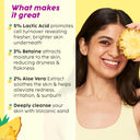 Shop Plix Pineapple 5% Lactic Acid Body Wash Exfoliates Dry