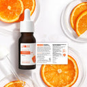 Plum Mandarin & 15% Vitamin C Glow Face Serum Dermat Tested To Fight Dark Spots Pigmentation & Dull Skin