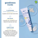 Shop Plum 2% Niacinamide Sunscreen SPF 50 PA+++ With Rice Water - Brightens Skin