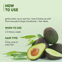 Plum Avocado & Argan Oil Sulphate-Free Shampoo For Frizzy Hair (250ml)