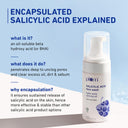 Salicylic acid exfoliates the deeper layers of the skin
