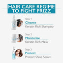 It works effectively on dry and damaged hair and makes them shiny and silky soft