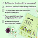  Check out Quench Botanics Matcha Better Bubble Sheet Mask For Skin Detox (21ml) reviews
