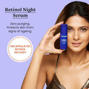 Foxtale 0.15% Beginner Friendly Retinol Night Serum for Anti-Aging | Retinol Night Cream | Face Lift and Tightening | Reduces Fine Lines and Wrinkles | No Purging | Micro Encapsulation Technology | All Skin Types | 30 ml