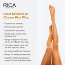Shop Rica Black Liposoluble Wax for All Skin Types – Contains Vegetable Charcoal and Biological Hemp Oil