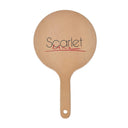 Buy Scarlet Line Professional Big Round Shape Makeup Large One Sided Wooden Hand Mirror For Salon (1 Pc) Online in India