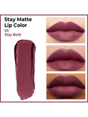 Insight Cosmetics Stay Matte Lipcolor, 12hr Long Lasting & Transferproof (3gm)