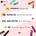 SUGAR Tipsy Lip Balm For Dry & Chapped Lips With Vit E, Shea Butter & Jojoba Oil |SPF 07 (4.5g)