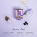 Shop Vedic Valley Ayurvedic Lavender Body Massage Shea & Soy Butter Candle Certified Natural Stress Relieving (200gm) Online in India Chennai Tamil Nadu / Review