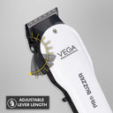 Vega Professional Pro Buzzer Hair Clipper - White (VPMHC-08)