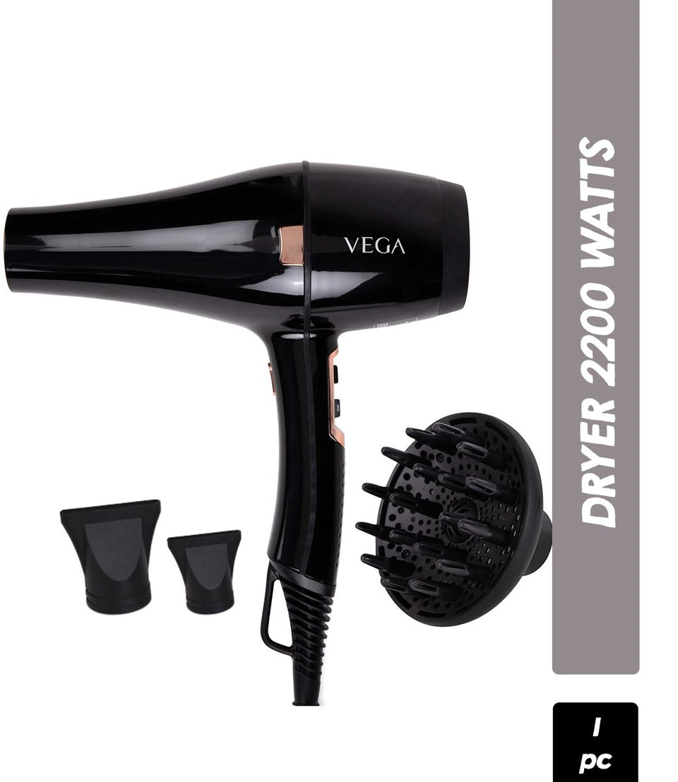 Buy VEGA VHDP-03 Pro-Xpert 2200 W Hair Dryer - Black Online in India ...