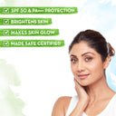  Shop Mamaearth Vitamin C Daily Glow Sunscreen with Vitamin C & Turmeric for Sun Protection & Glow  (50gm) Online in India Chennai Tamil Nadu / Review