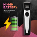 Wahl Chromini Hair Clipper For Men - Black Cord/Cordless (01591-0011)