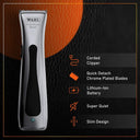 Wahl Professional Cord/Cordless 08841-724 Beret Trimmer; 0.4 mm Cutting length; 75 minutes run time; 6000 rpm; Lithium-ion Battery