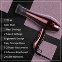 Wahl Super Dry Turbo Professional Styling Hair Dryer - 2000Watts (05439-1024)