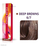 Wella Professional Color Touch 6-7 Dark Blonde Brown Semi Permanent - Ammonia Free (60ml)