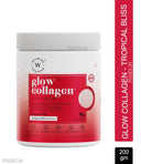 Wellbeing Nutrition Glow Collagen Peptides, Reduces Pigmentation, Tropical Bliss Flavour (250gm)