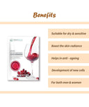 Shop Mirabelle Cosmetics Wine Fairness Facial Sheet Mask EX (25ml) Online in India Chennai Tamil Nadu / Review