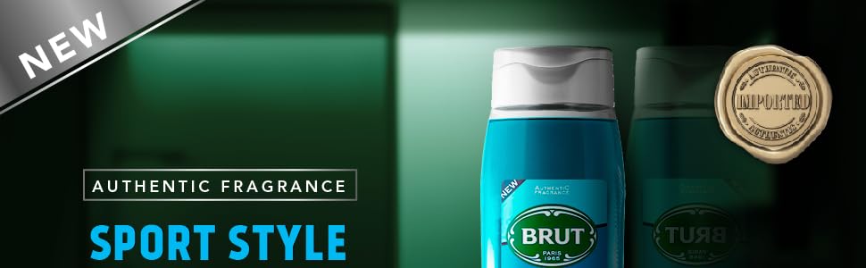 Brut Sport Style ALL-IN-ONE Shower gel for Hair & Body | Body Wash for Men| Authentic Fragrance 500ml