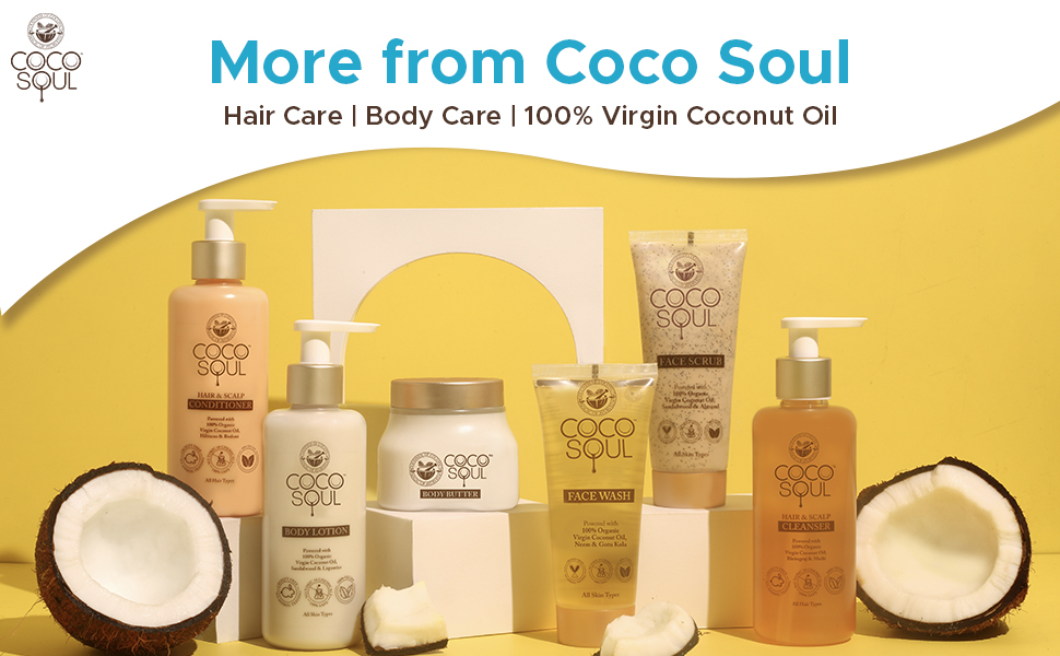 Coco Soul Hair Fall Control Ayurvedic Hair Oil with Bhringraj | Banyan Tree Roots | Hibiscus | Amla | Black Sesame & Methi - Makers of Parachute Advansed 95ml