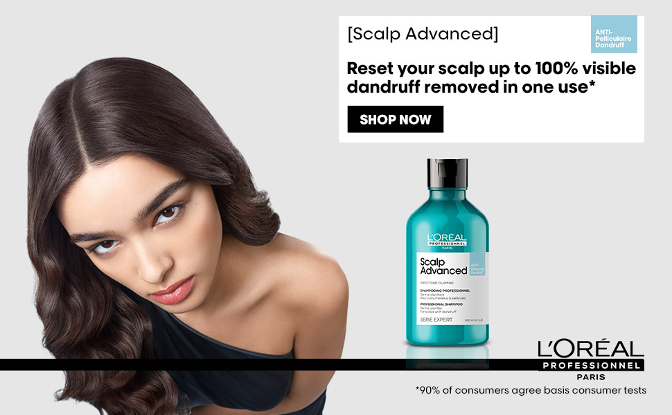 L'Oreal Professionnel Scalp Advanced Anti Dandruff Dermo Clarifier Shampoo For Dandruff Prone Scalp (300ml)