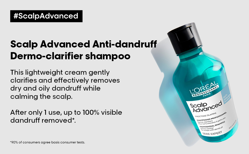 L'Oréal Professionnel Scalp Advanced Anti-Dandruff Dermo-Clarifier Shampoo 300 Ml