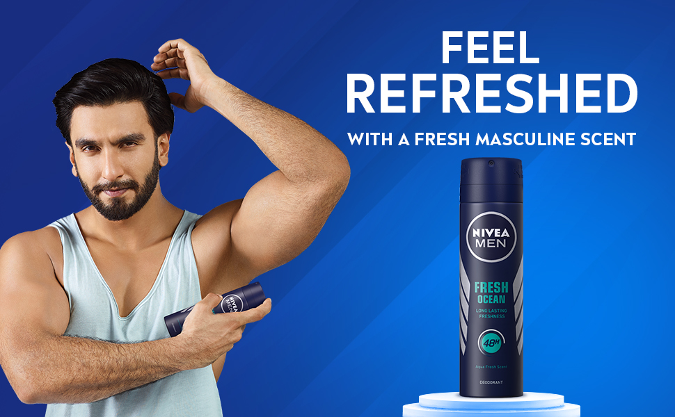 Nivea Fresh Ocean Deodorant For Men, 150ml