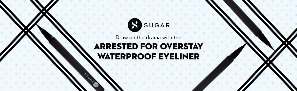 SUGAR Cosmetics - Arrested For Overstay - Waterproof Eyeliner - 01 I'll Be Black (Black Eyeliner)
