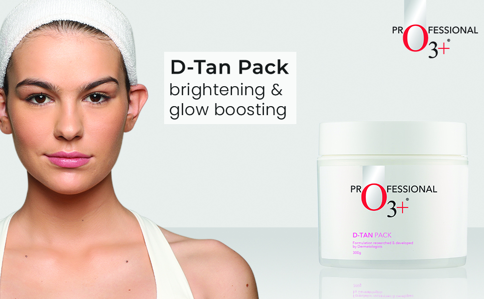 O3+ D-Tan Pack for Instant Skin Brightening and Lightening De Tan Removal Suitable for All Skin Types